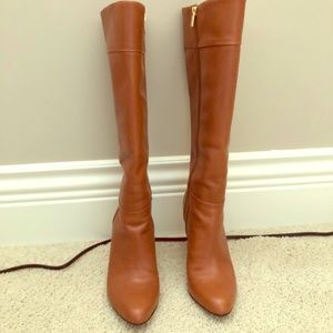 Brown tall boots